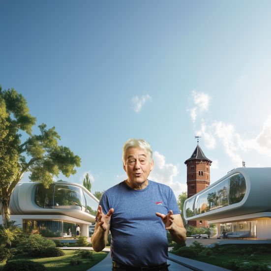 foto af Hans Laurens i fremtidens Glostrup